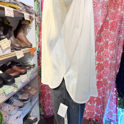 Siwaly fluid Long Blouse, 2 Colors, made in Japan