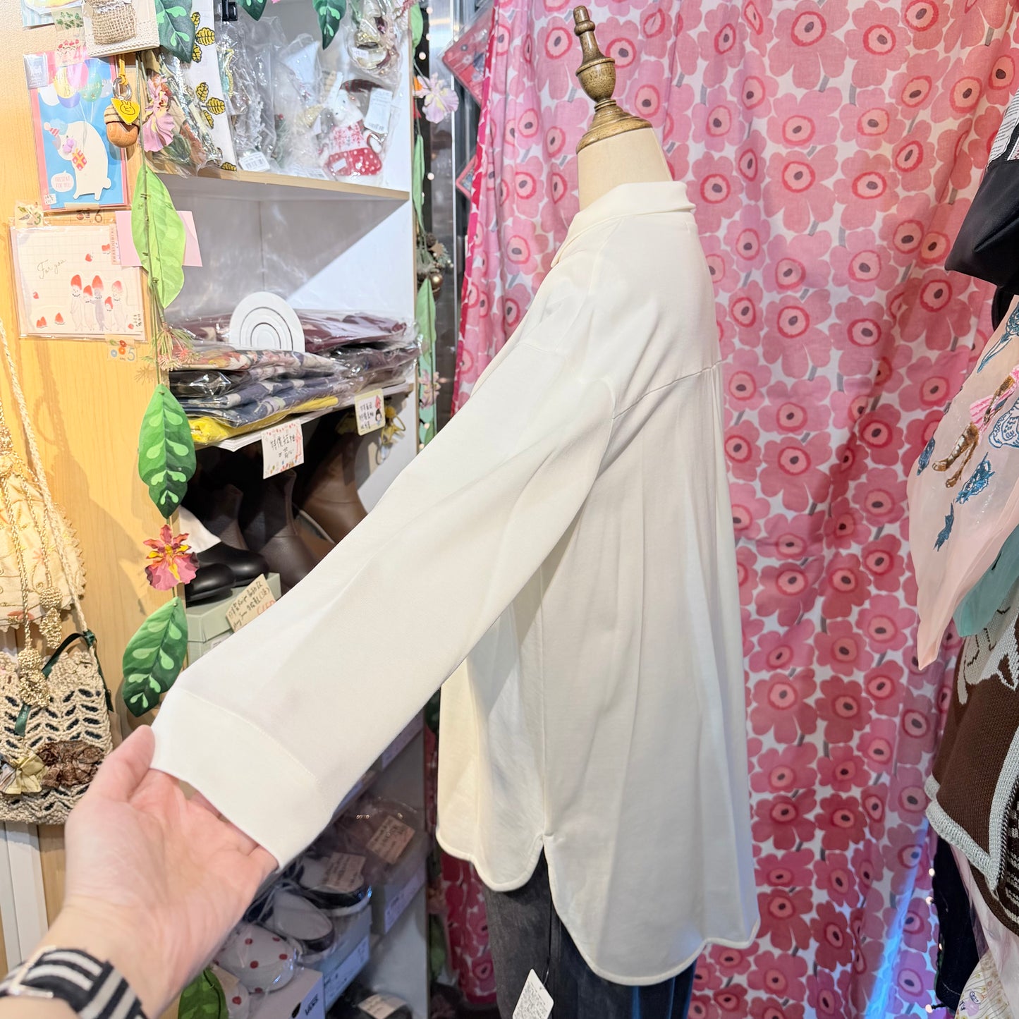 Siwaly fluid Long Blouse, 2 Colors, made in Japan