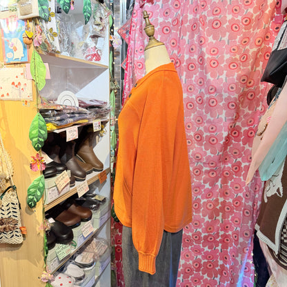 Estroislose Orange Cardigan