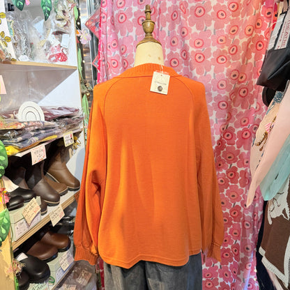 Estroislose Orange Cardigan