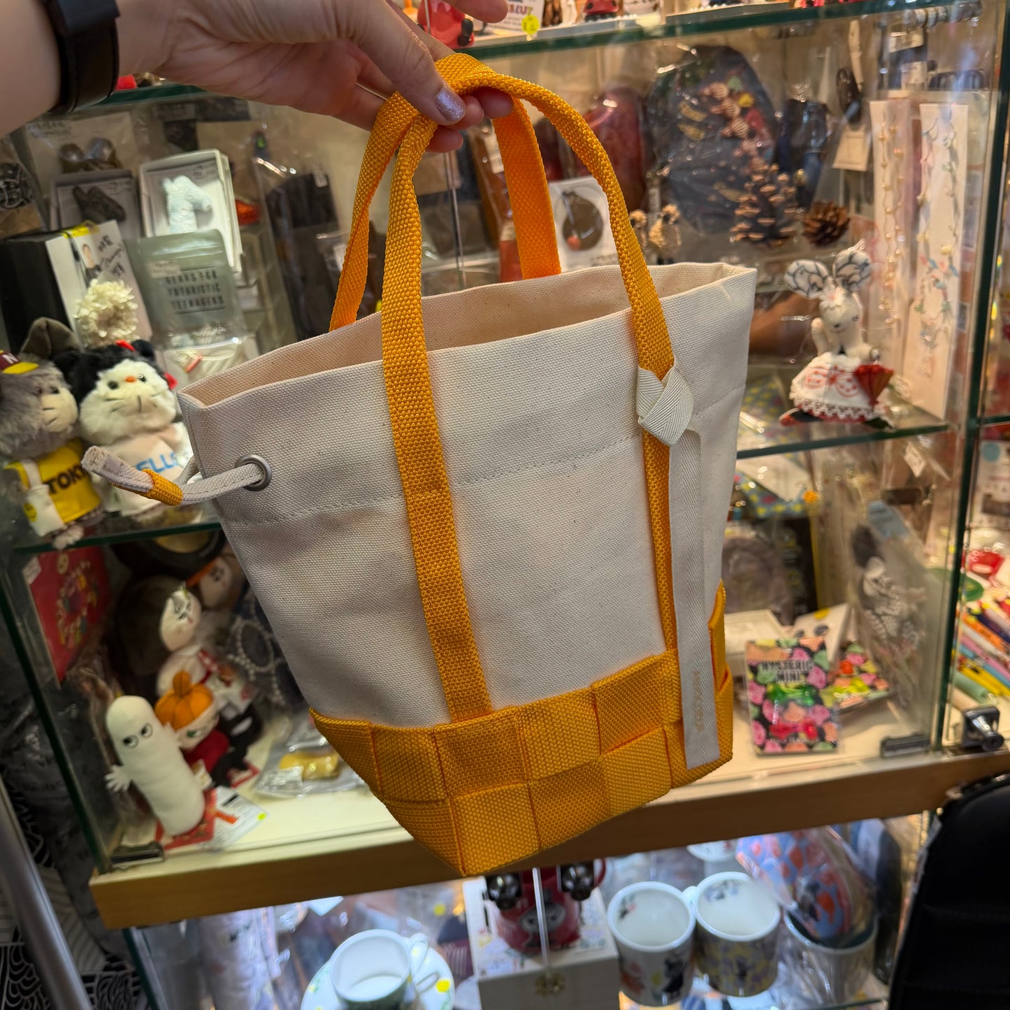 Anvocoeur Kago Canvas Handbag, 3 Colors, made in Japan