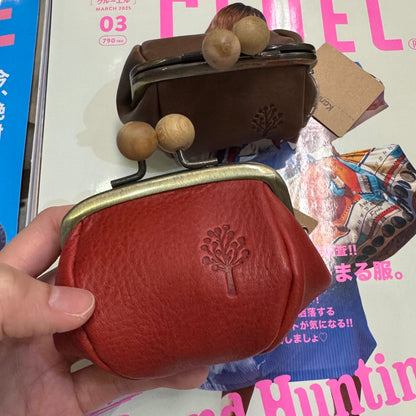 Kanmi Leather Coins Purse , 2 Colors, made in Japan