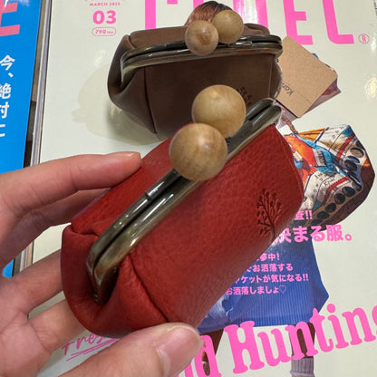 Kanmi Leather Coins Purse , 2 Colors, made in Japan