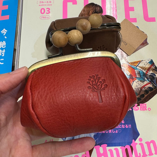 Kanmi Leather Coins Purse , 2 Colors, made in Japan