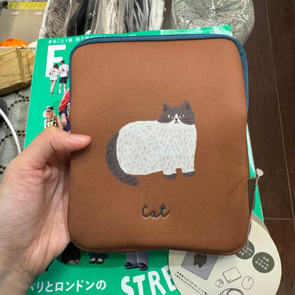 CDF Cat Brown Gadget Pouch