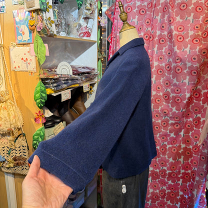 Sale- (g) Wool Shaggy Frill Jacket, Outer, made in Japan