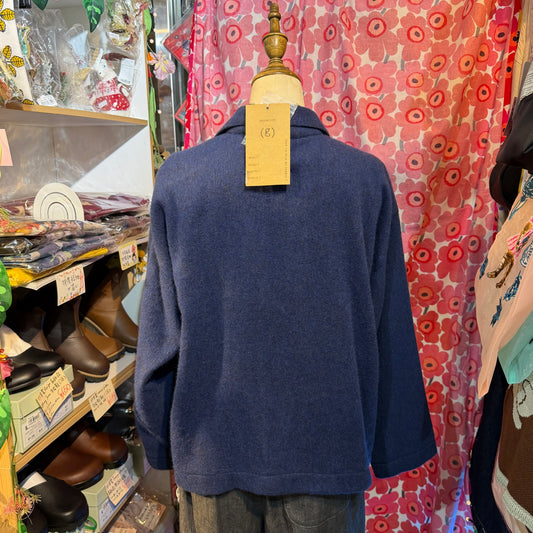 (g) Wool Shaggy Frill Jacket, Outer, made in Japan