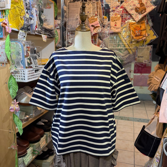 Grand Park Striped T-shirt, 2 Colors, made in Japan