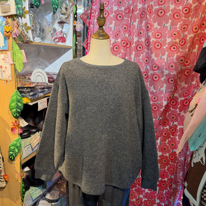 Nachukara Grey Sweatshirt, made in Japan
