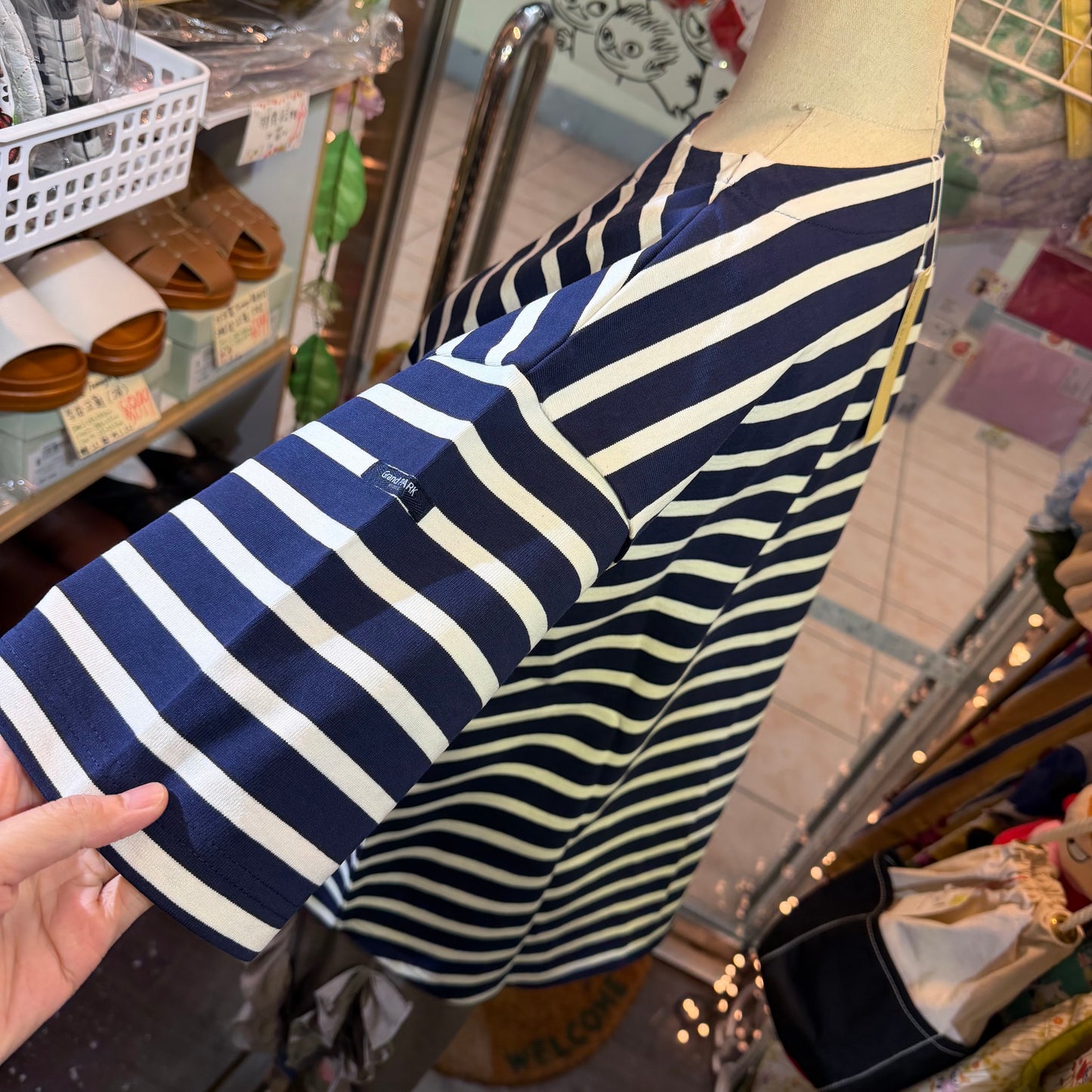 Grand Park Striped T-shirt, 2 Colors, made in Japan