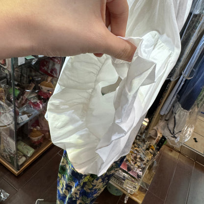 EXTRA30- Haupia Embroidery White Shirt, made in Japan