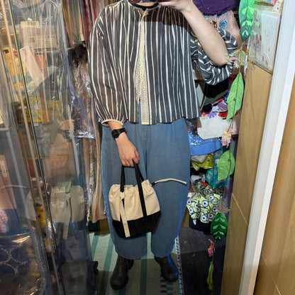 Anvocoeur Kago Canvas Handbag, 3 Colors, made in Japan