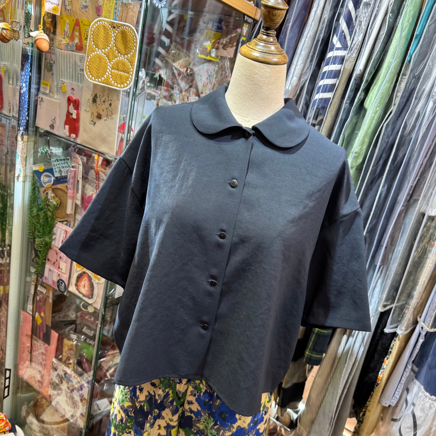 Fig London Around Collar Shirt, 2 Colors, made in Japan