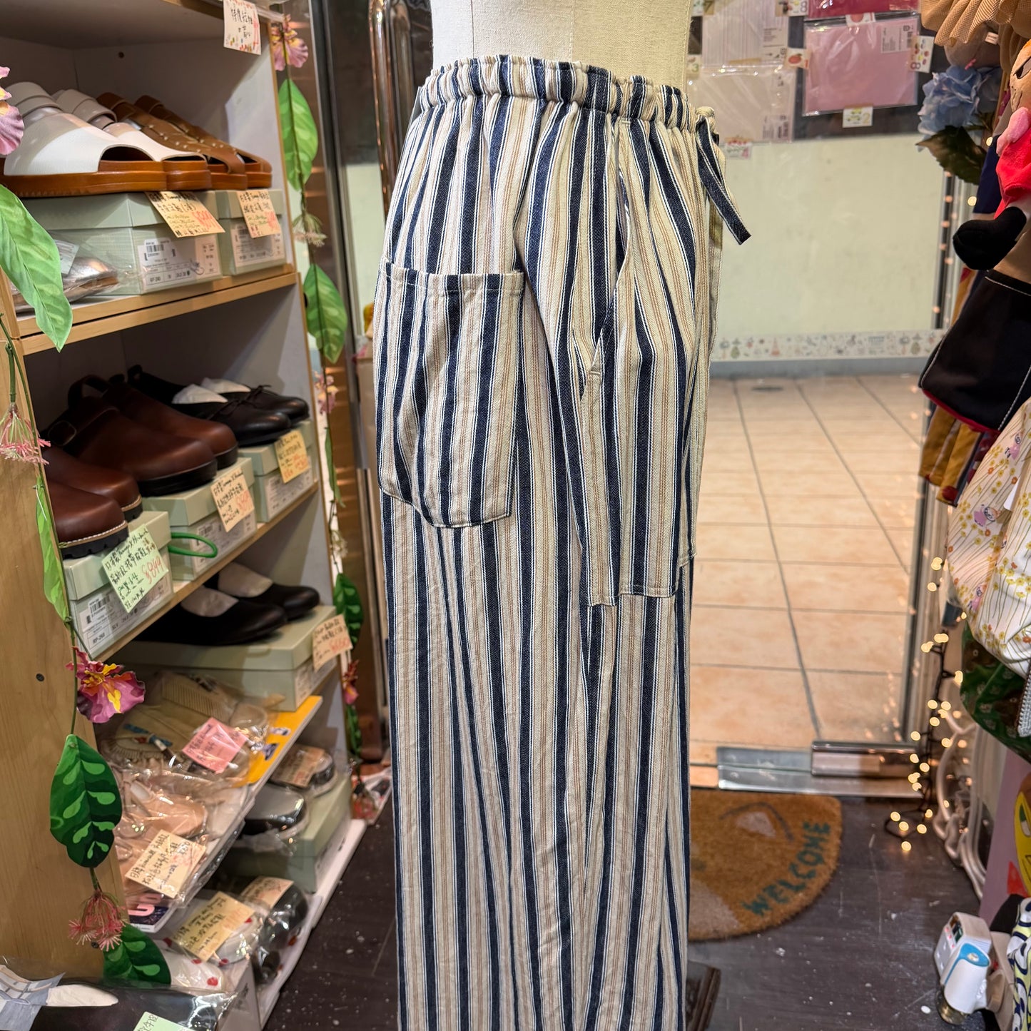 Sale- ichi Antiquites Striped Pants, made in Vietnam