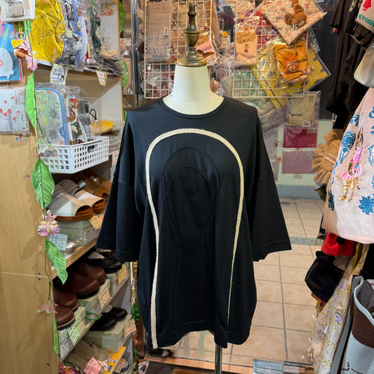 Ohta Black Jizo T-shirt, size W2, made in Japan