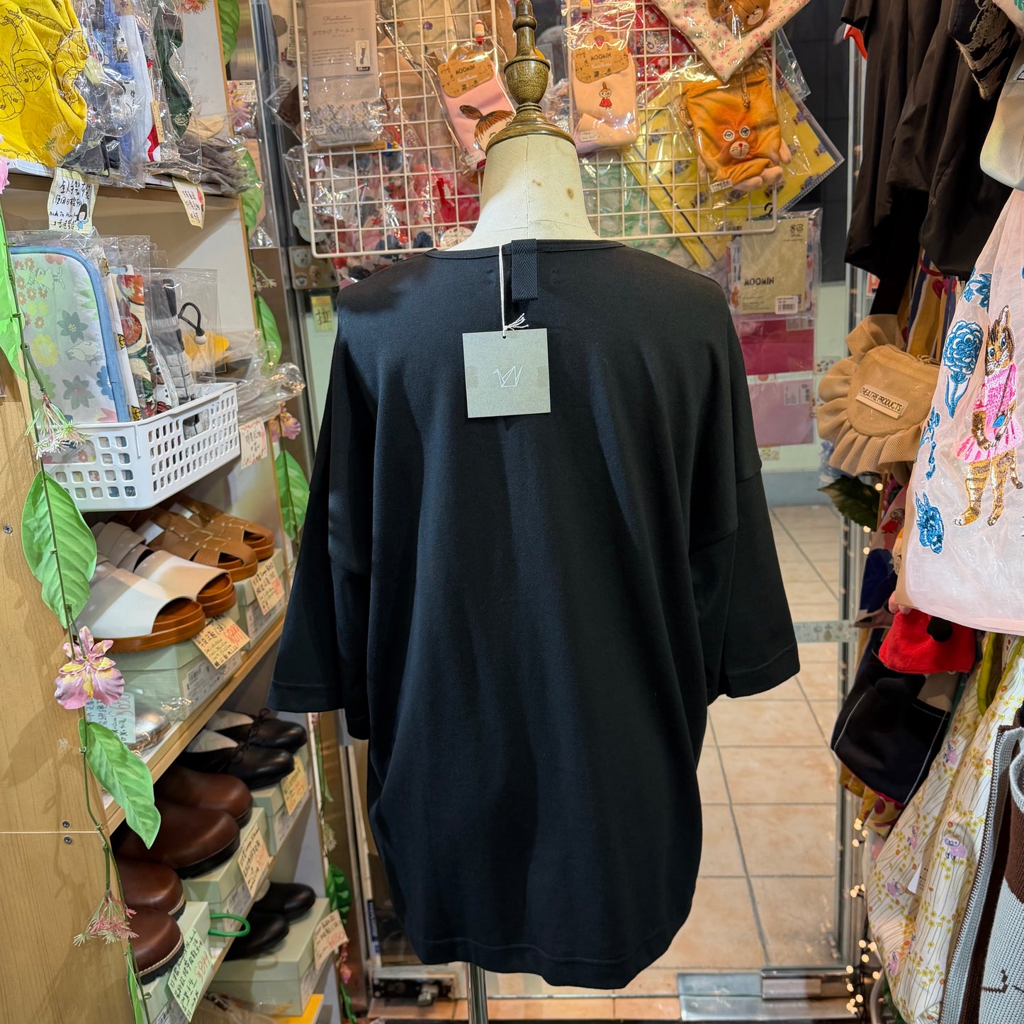Ohta Black Jizo T-shirt, size W2, made in Japan