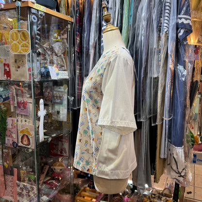 Denicher Cats White T-shirt, made in Japan
