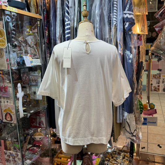 Denicher Cats White T-shirt, made in Japan