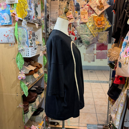 Ohta Black Jizo T-shirt, size W2, made in Japan