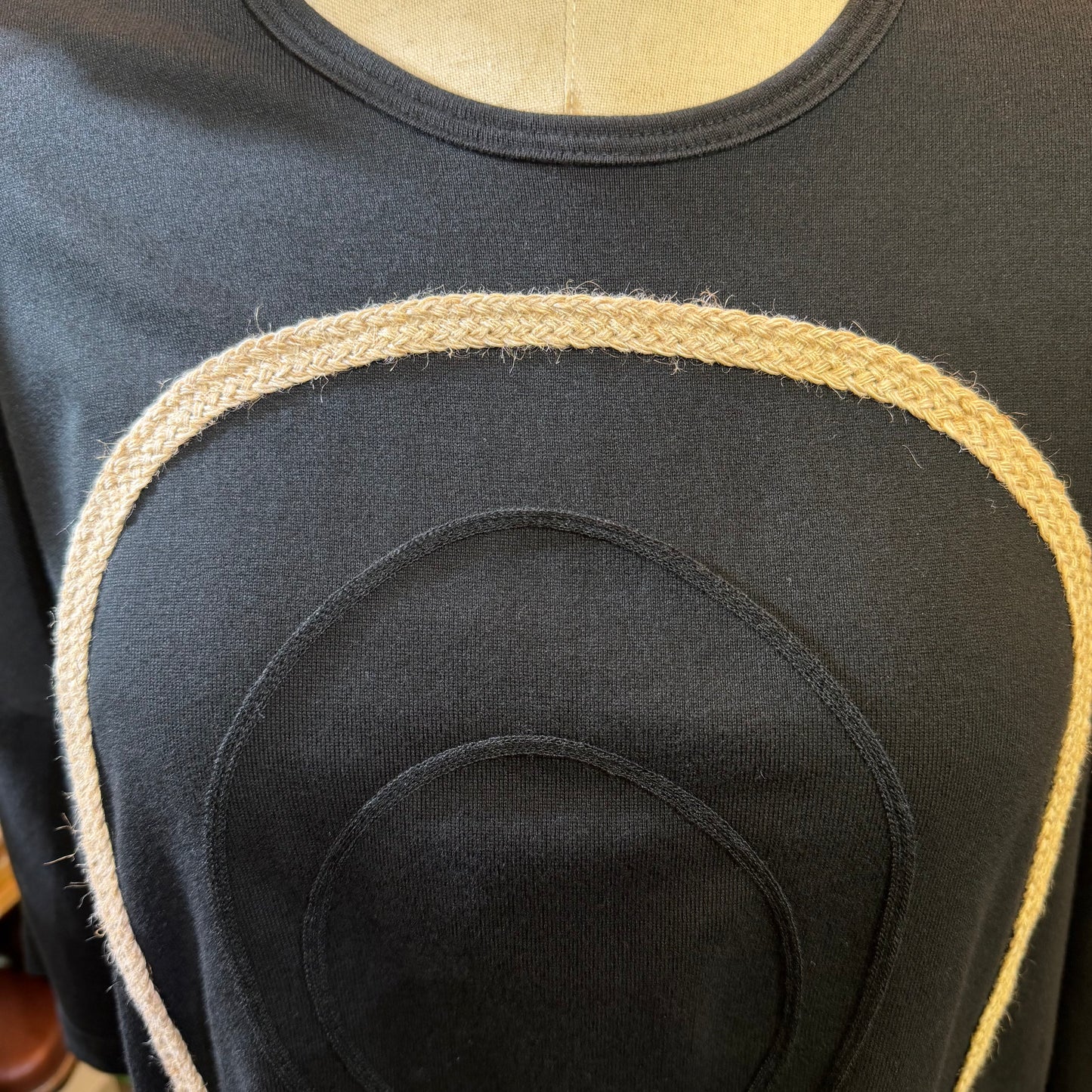 Ohta Black Jizo T-shirt, size W2, made in Japan
