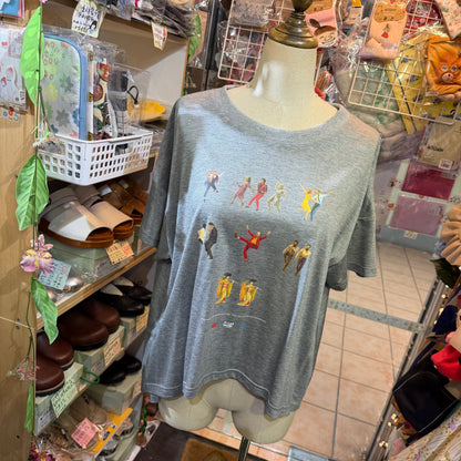 Bedsidedrama Grey T-shirt, size 1, made in Japan