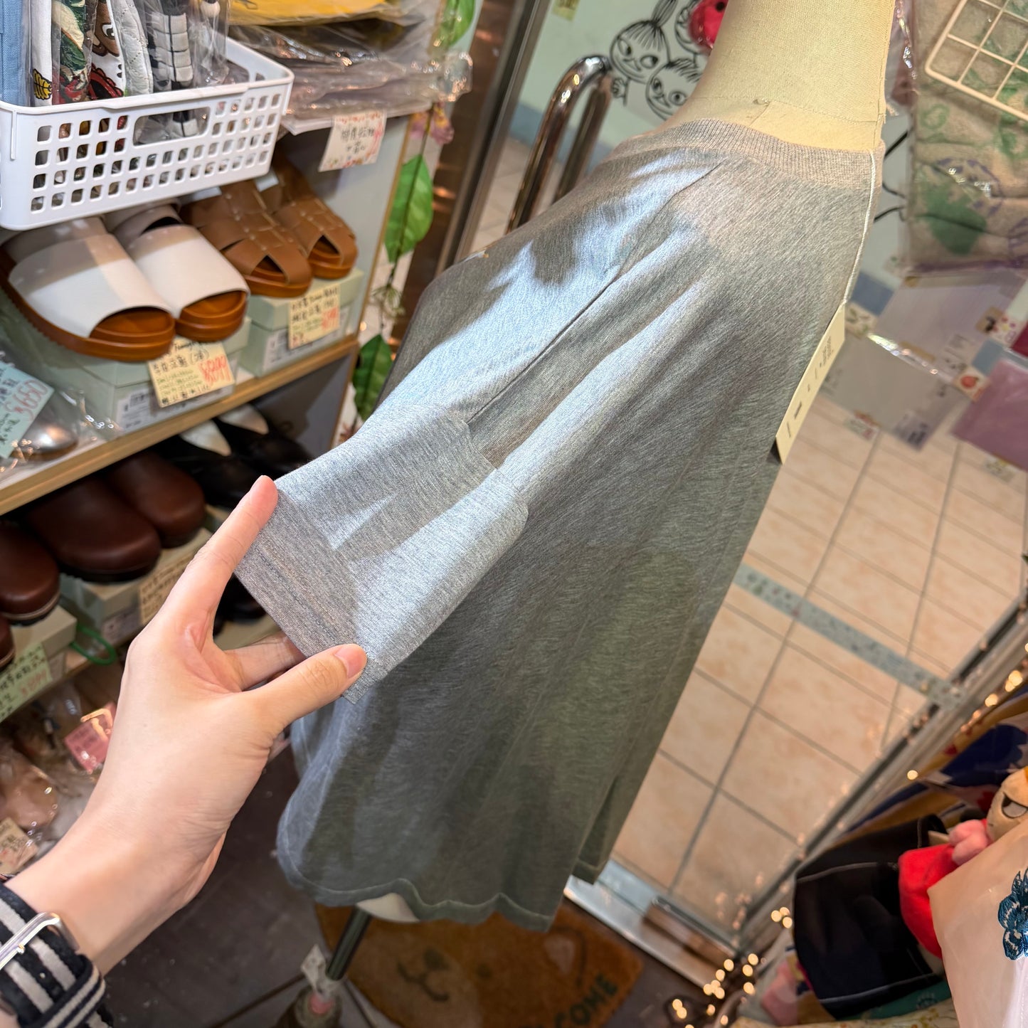 Bedsidedrama Grey T-shirt, size 1, made in Japan