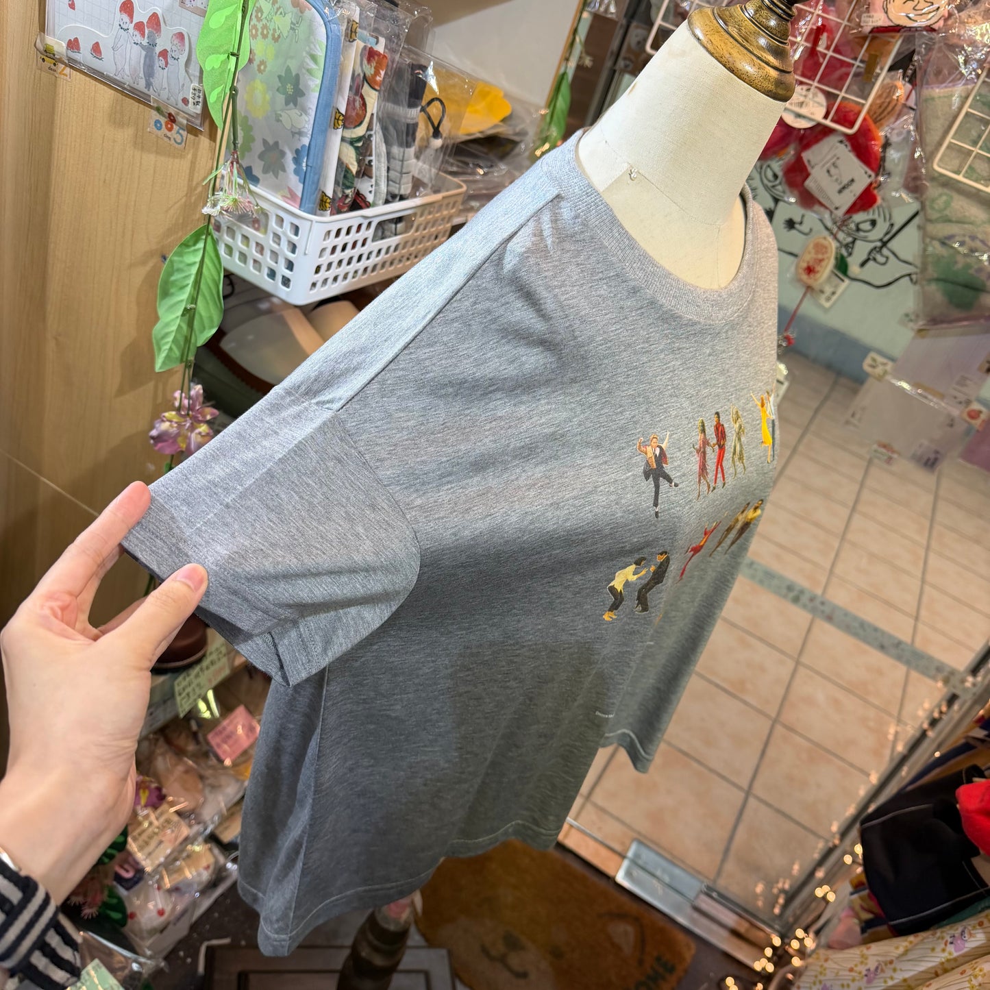 Bedsidedrama Grey T-shirt, size 1, made in Japan