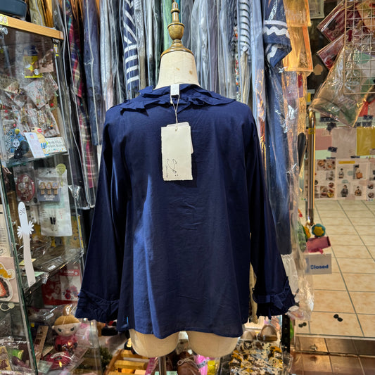 SO Navy Frills 2Way Top, Cardigan