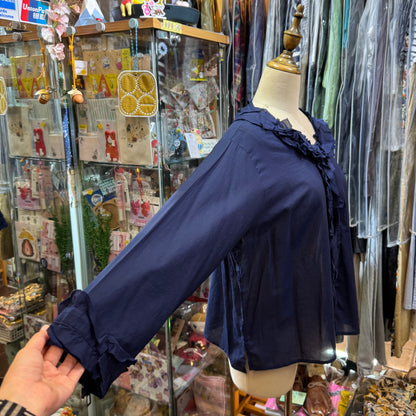 SO Navy Frills 2Way Top, Cardigan
