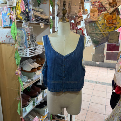 Nouvelles du Paradis Denim 2Way Vest Top