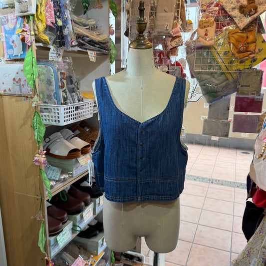 Nouvelles du Paradis Denim 2Way Vest Top