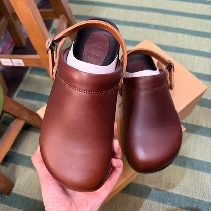 Tumugu X Hcubuch Leather 'Koppe' 2Way Sandals, made in Japan