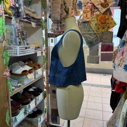 Nouvelles du Paradis Denim 2Way Vest Top