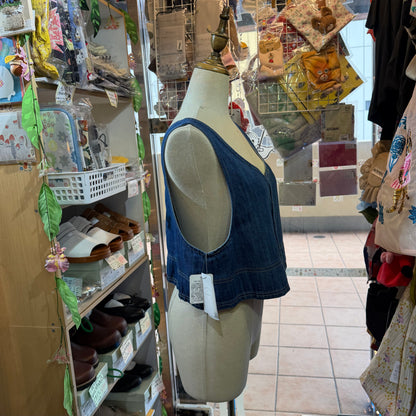 Nouvelles du Paradis Denim 2Way Vest Top