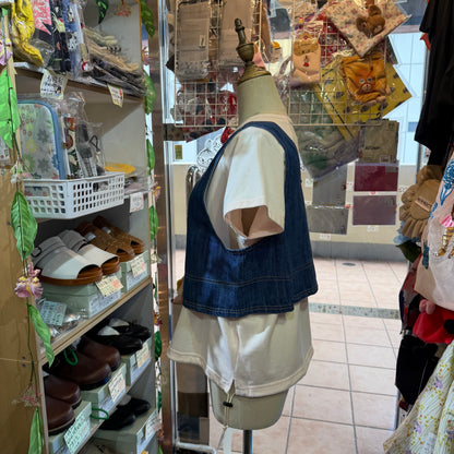 Nouvelles du Paradis Denim 2Way Vest Top