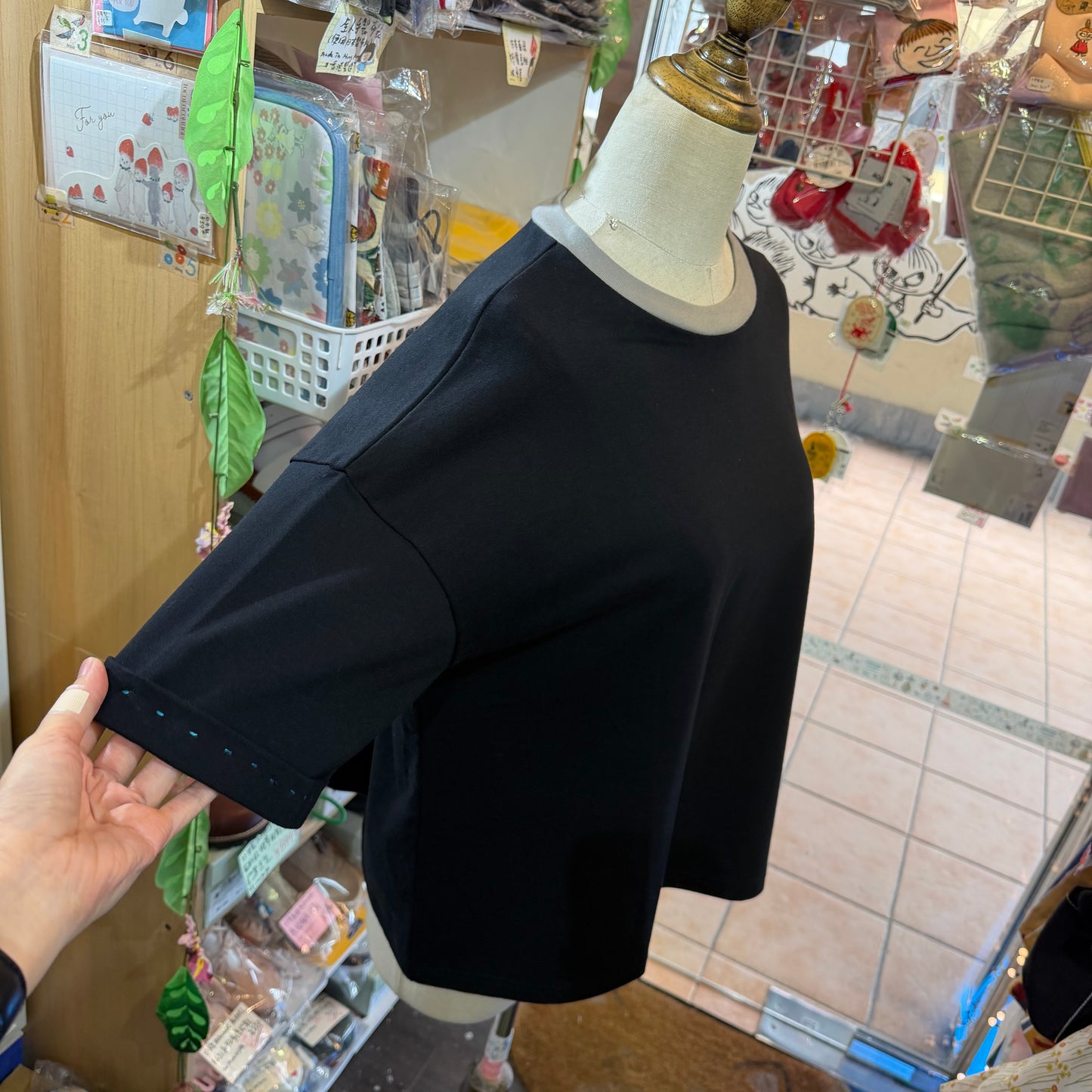 Laiterie Black T-shirt, made in Japan