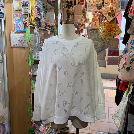 Bedsidedrama Dancing Lace Pullover, size 1, made in Japan