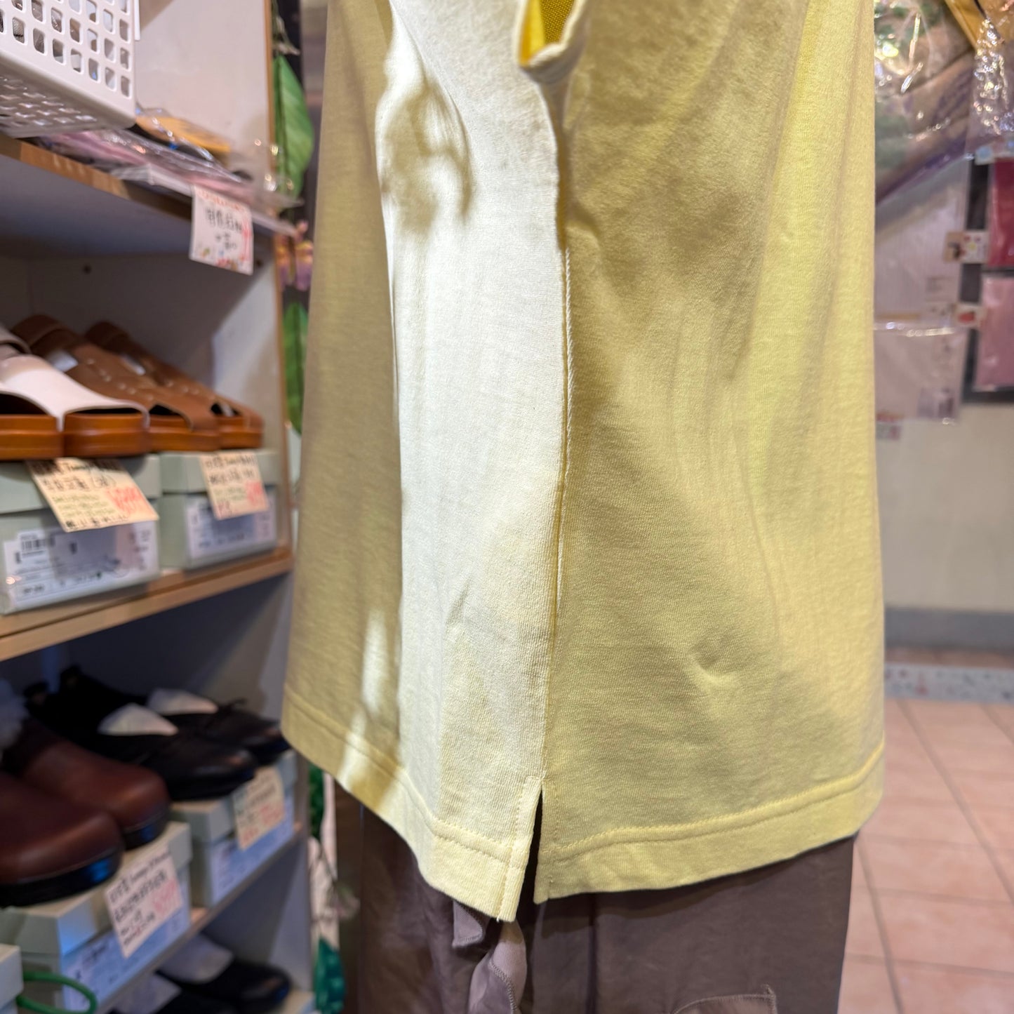 Vent d Ouest Yellow T-shirt, made in Japan