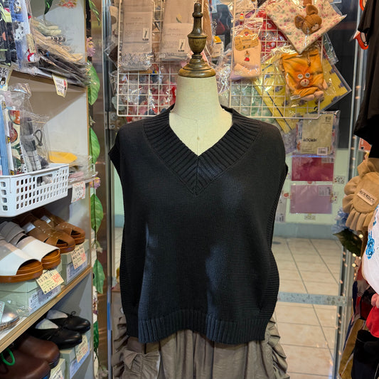 (g) Linen Knit Vest Top, 2 Colors