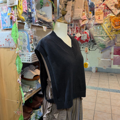 (g) Linen Knit Vest Top, 2 Colors