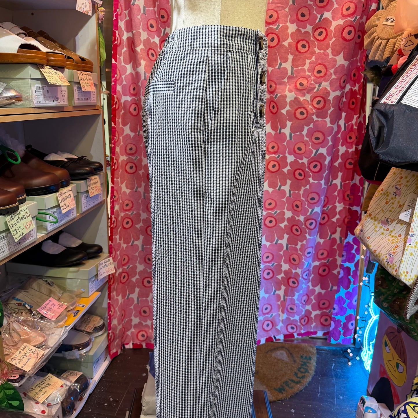 Vest d Ouest Checked Pants, made in Japan