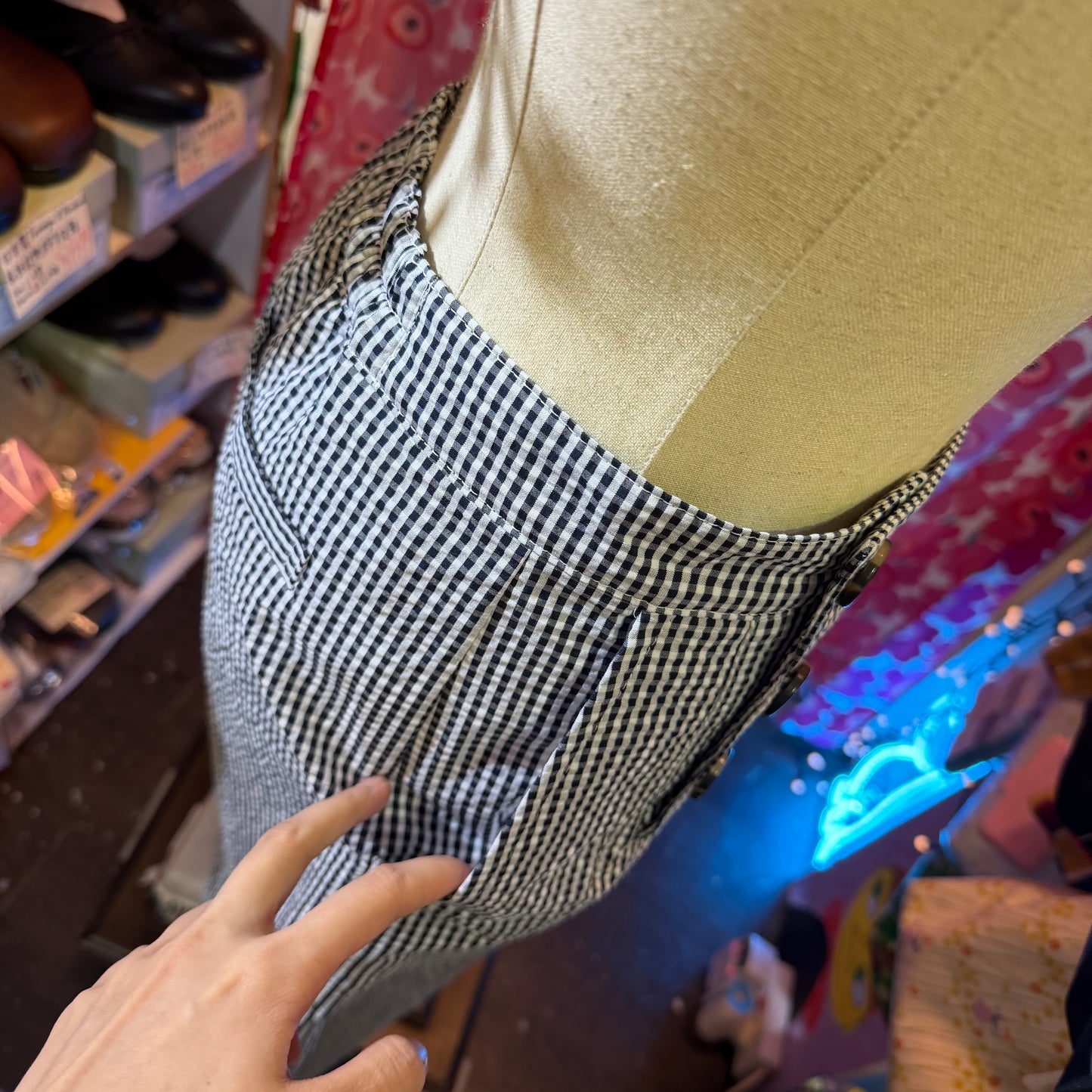 Vest d Ouest Checked Pants, made in Japan