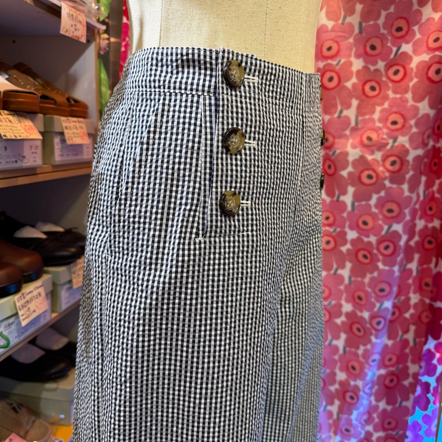 Vest d Ouest Checked Pants, made in Japan