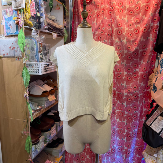 (g) Linen Knit Vest Top, 2 Colors