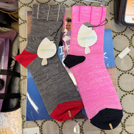 Nonnette Japanese paper mesh Socks, 2 Colos, made in Japan #NS406Y