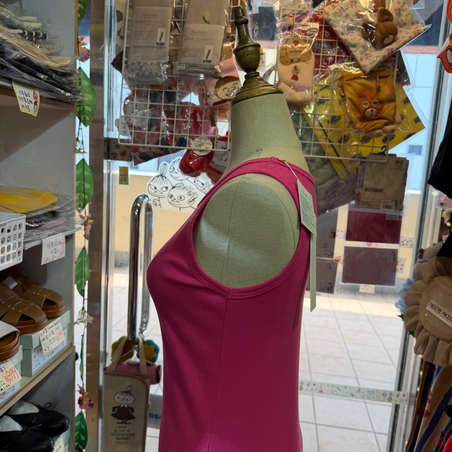 Ichi Pink Tank Vest Top, made in Japan