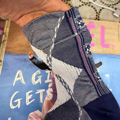 Nonnette Purple Big Dia Color Socks, made in Japan, #NS410K-88