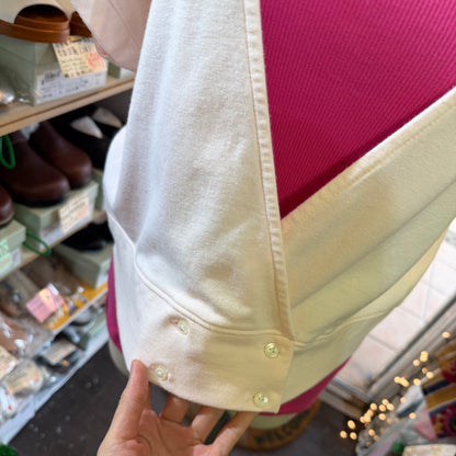Hands of creation Pink V-Neck Blouse, made in Japan