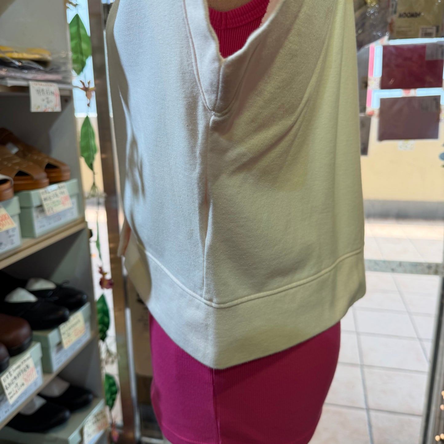 Hands of creation Pink V-Neck Blouse, made in Japan