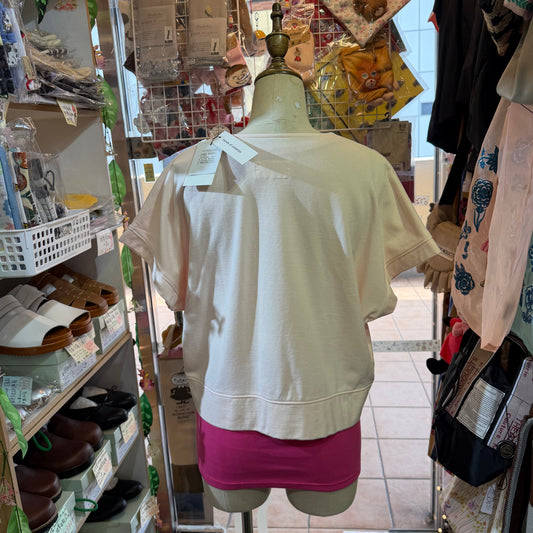 Hands of creation Pink V-Neck Blouse, made in Japan